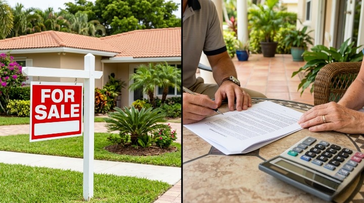 Comparison of a traditional home sale versus a cash offer sale in South Florida
